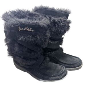 Sam Edelman “Meiko” Winter Boots Size 7.5 Faux Fur, Soft Suede Near Perfect Cond